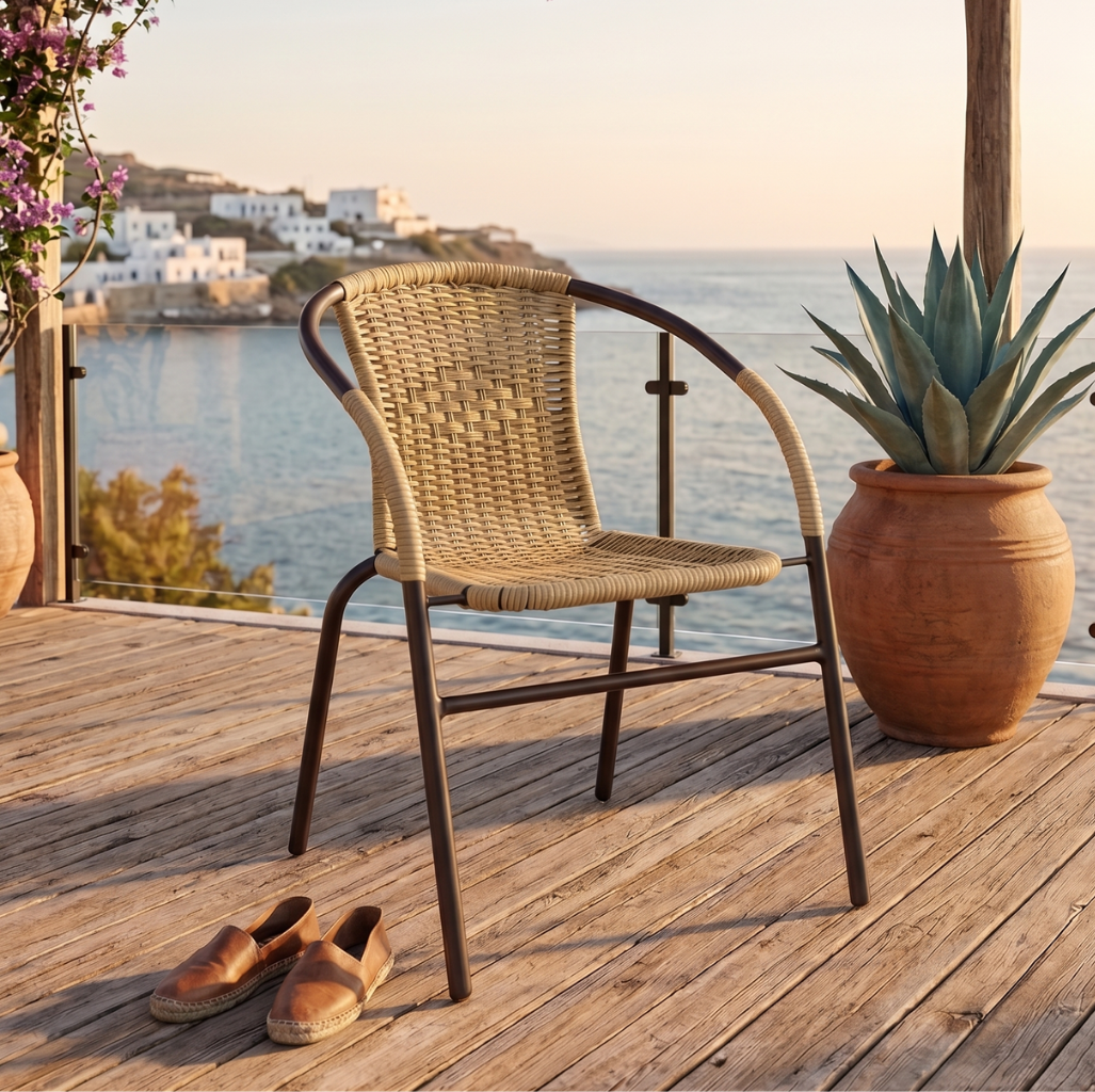 Silla Jizan honey/brown, vista lateral