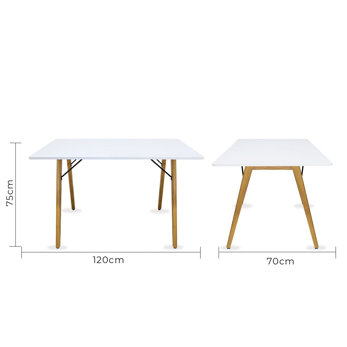 Mesa de Comedor Rectangular Frankfurt 120cm