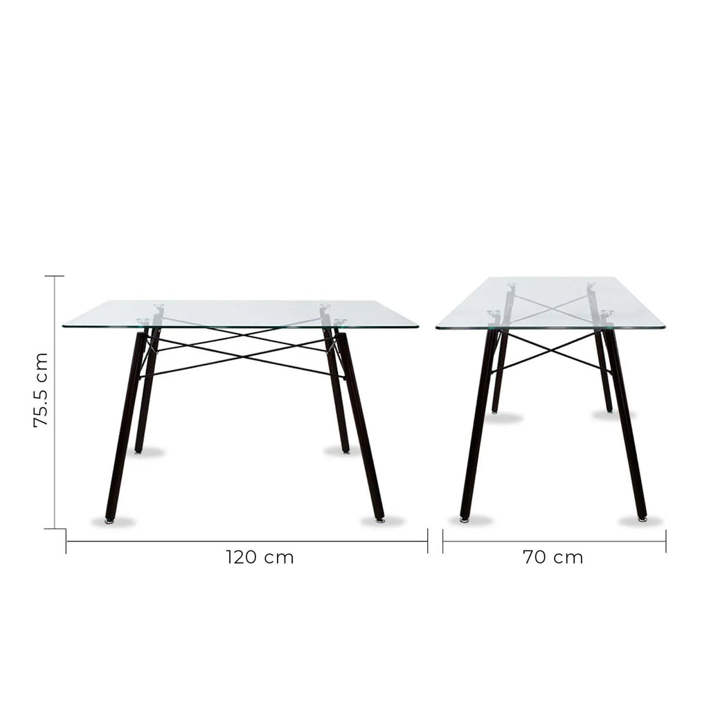 Mesa de Comedor Rectangular T5 Nogal