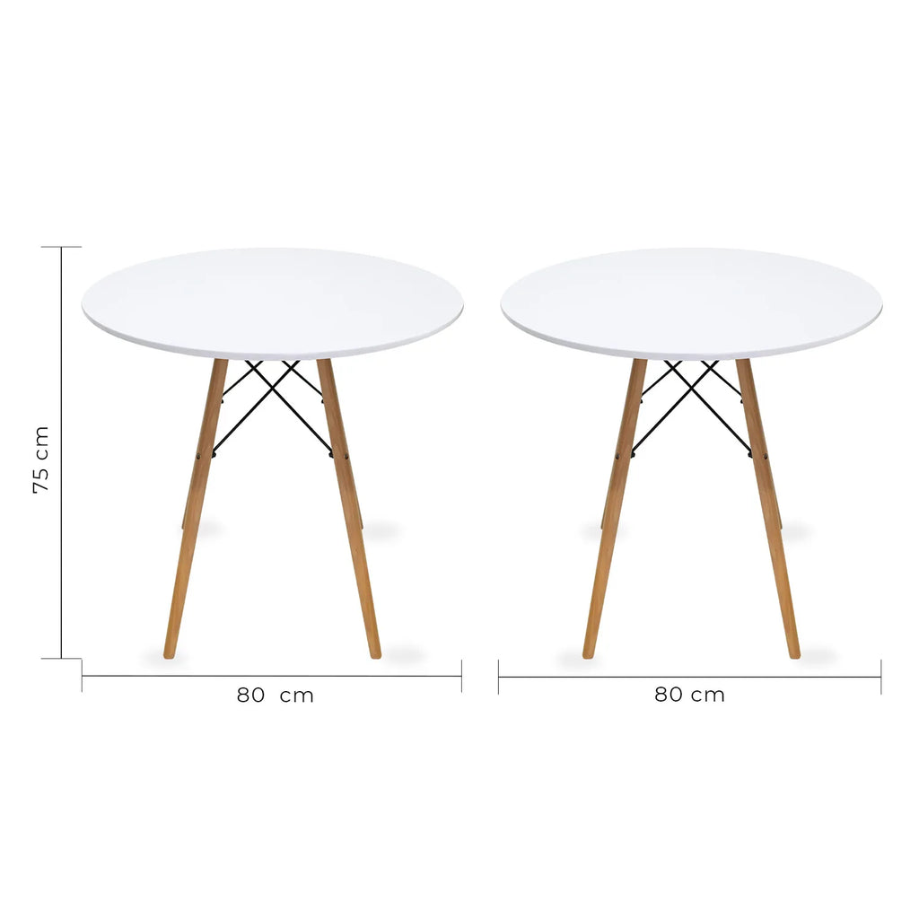 Mesa de Comedor Circular Oslo 80cm