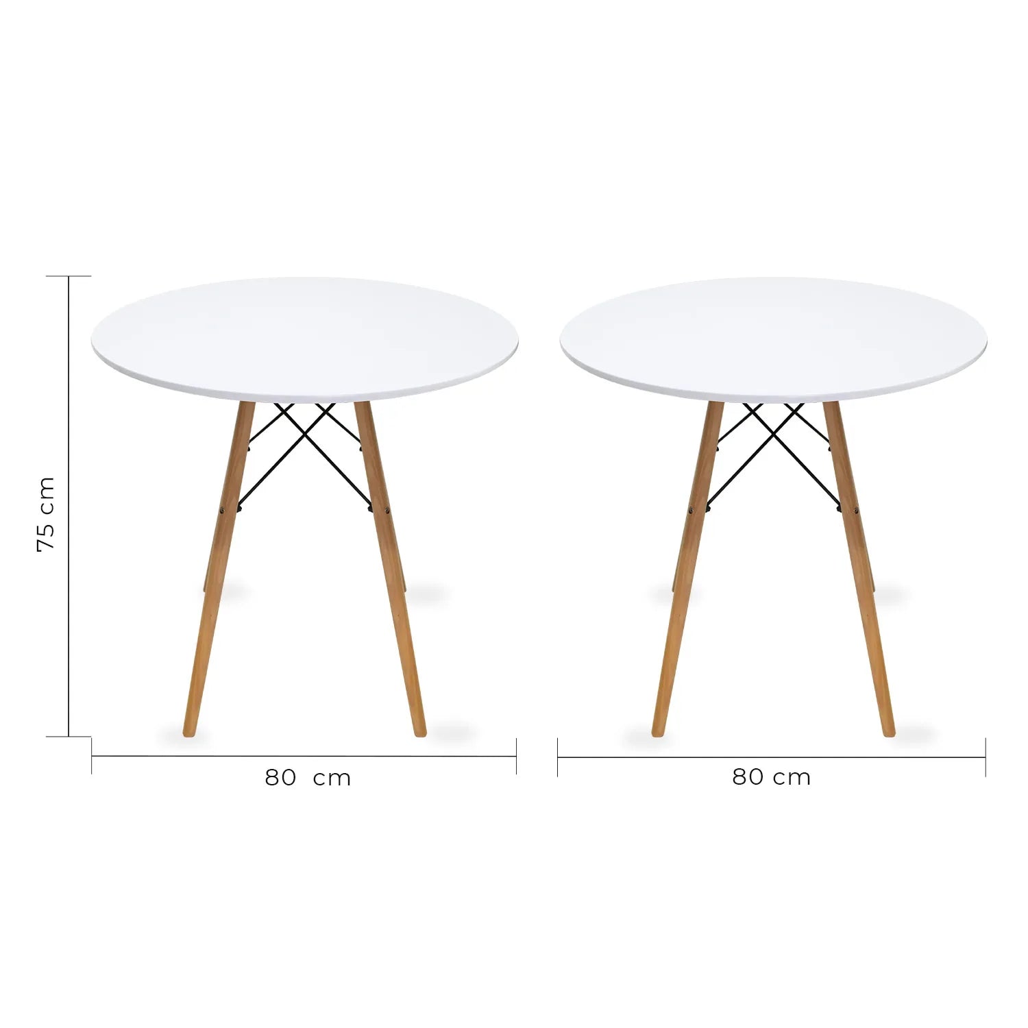 Mesa de Comedor Circular Oslo 80cm