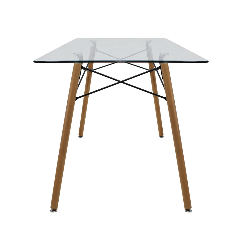 Mesa Comedor Oslo T5 | Rectangular de cristal templado