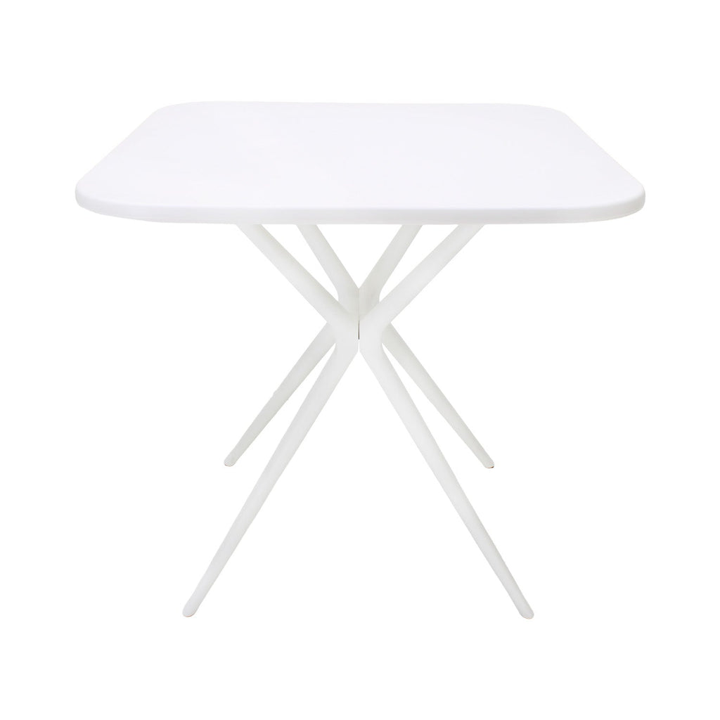 Mesa Lodi en blanco, vista lateral