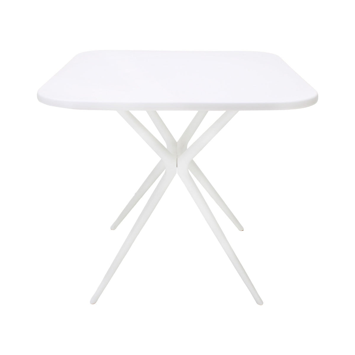 Mesa Lodi en blanco, vista lateral