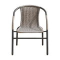 Silla de Jardín Jizan en gris, sobre fondo blanco