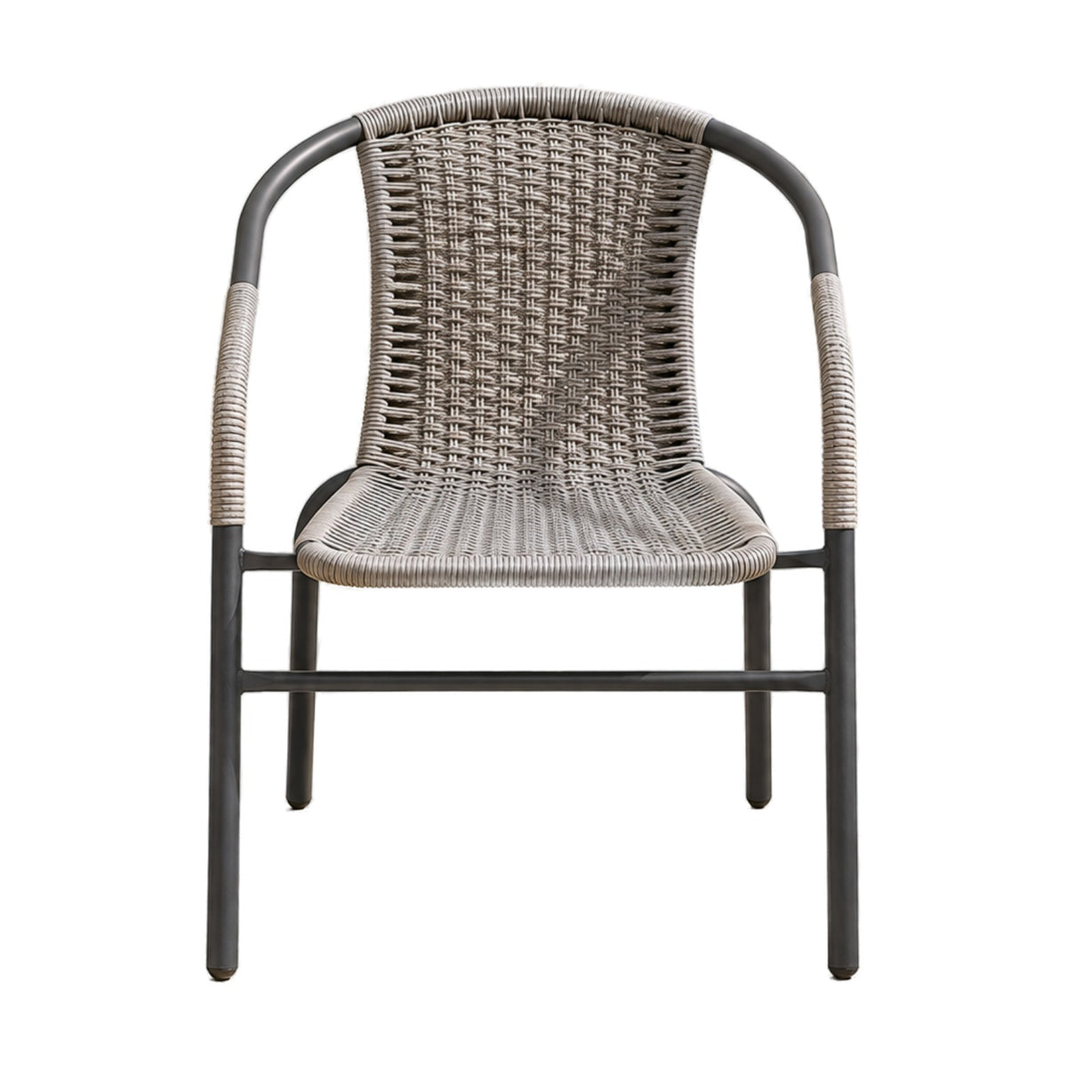 Silla de Jardín Jizan en gris, sobre fondo blanco
